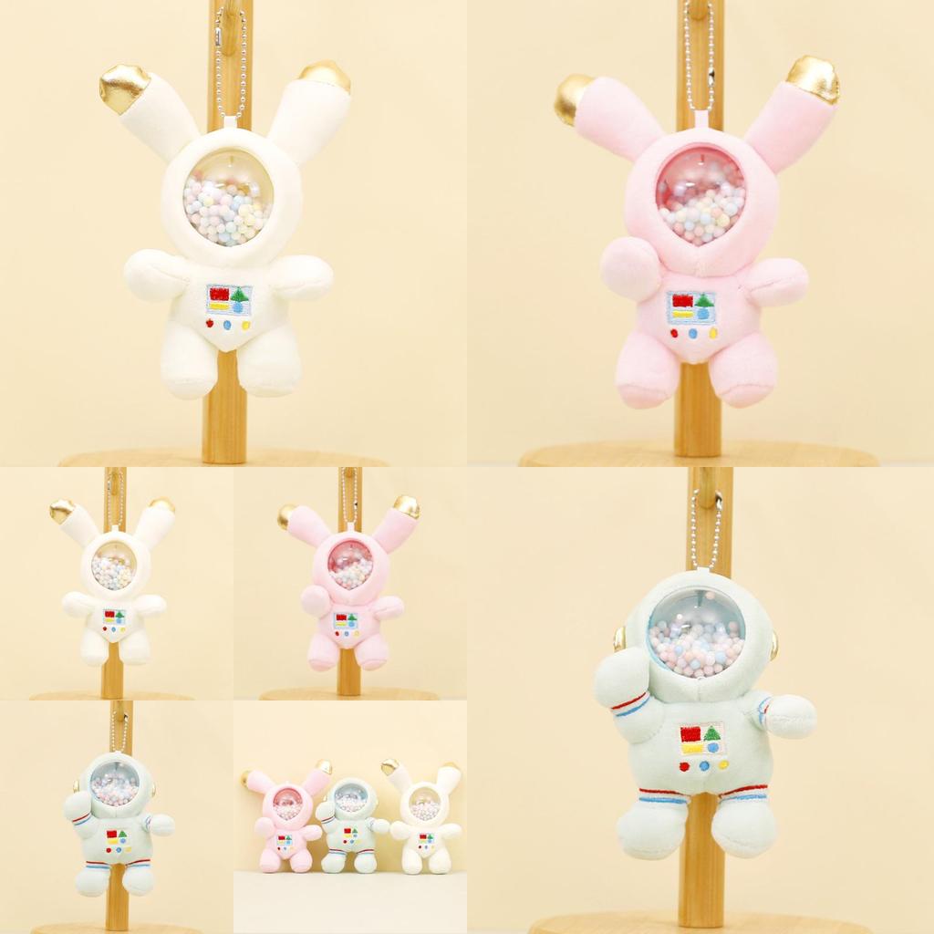 Adorable Astronaut Plush Keychain Cute Space Bunny Doll Creative Bag Charm