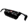 MagicKit for BMW 5 Series F10 M Sport Bumper 10-16 Carbon Look Rear Diffuser with LED Light