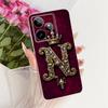 For Realme GT 7 7T Case RMX5061 RMX5085 Retro Initial Letters Crown Soft Silicone Cover For Realme GT 7 Pro RMX5010 GT7Pro Shell