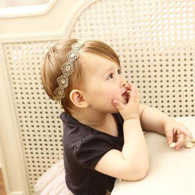 Neue Spitze Strass Baby Stirnband Kinder Mädchen Turban Kinder Haarbänder für Mädchen Haar Zubehör