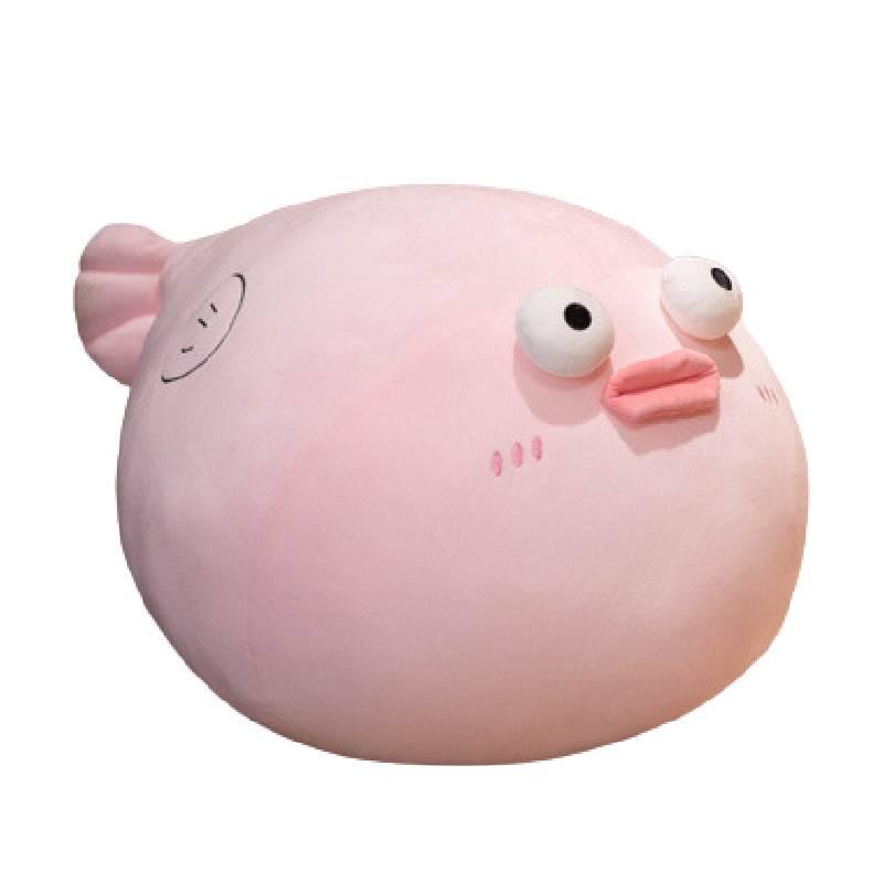 Cute Pufferfish Sausage Lips Plush Toy Pillow