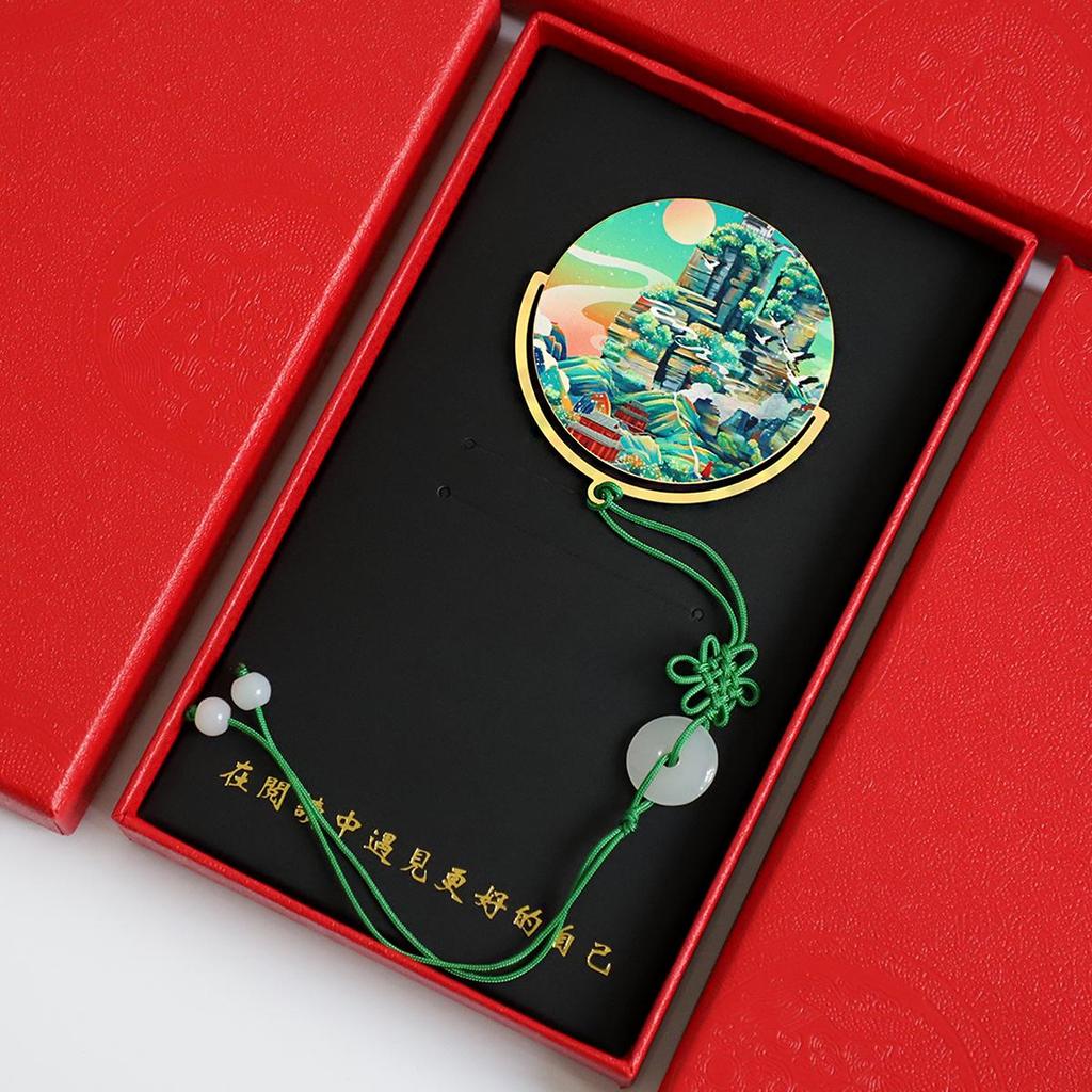 Guizhou Huangguoshu Waterfall Souvenir Bookmark - Jiaxiu Tower Engraved Metal Customization