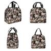 Opossums Opossum Screm Insulated Lunch Bag for Women Kids Portable Food Boxes Thermal Lunch Box Tote