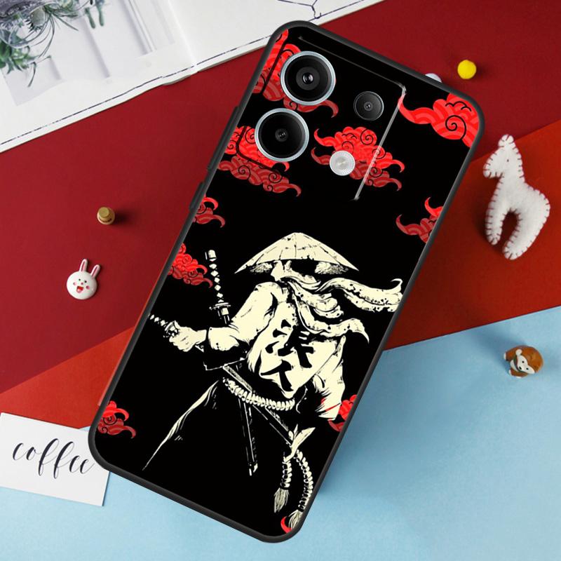 Japanese Samurai Warrior Case For Xiaomi Redmi Note 14 12 11 10 13 Pro 15 Pro Plus Redmi 15 14C 10C 12C 13C 15C Cover