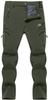 TACVASEN Men's Golf Pants, Golf Wear, Workwear, Climbing Pants, Solid Color Bottoms, Mountaineering, Straight Pants, Windproof, Stretchy, Size OD L
