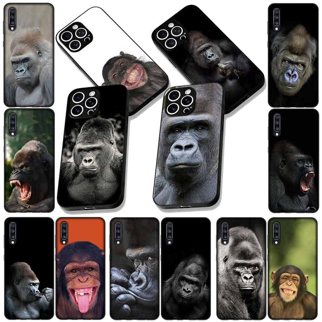 Monkey Gorilla Ape Baby Cute Phone Cover for Samsung Galaxy S22 S21 S20 FE Ultra Plus A35 A36 A55 A37 A33 A34 A57 Soft Case