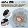 Cotton Filling Ear Piercing Pillow Ergonomic Breathable Pillow with Ear Hole Comfortable Portable Earring Pillow