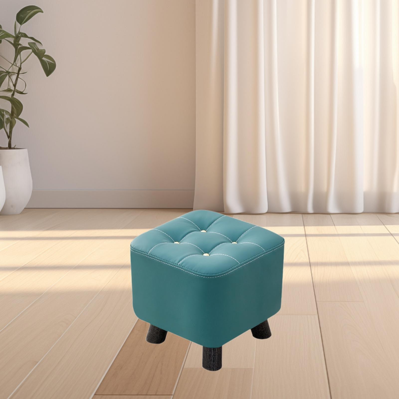 Маленькая квадратная подставка для ног подставка для ног стильный табурет для отдыха табурет для смены обуви зелёный 3190₽