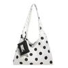 Nyl Dots Zipper Large Capacity Casual Tote 2026 New Korean Style Versatile Bags Daily Commute Fashi Shoulder Bags Bolsa