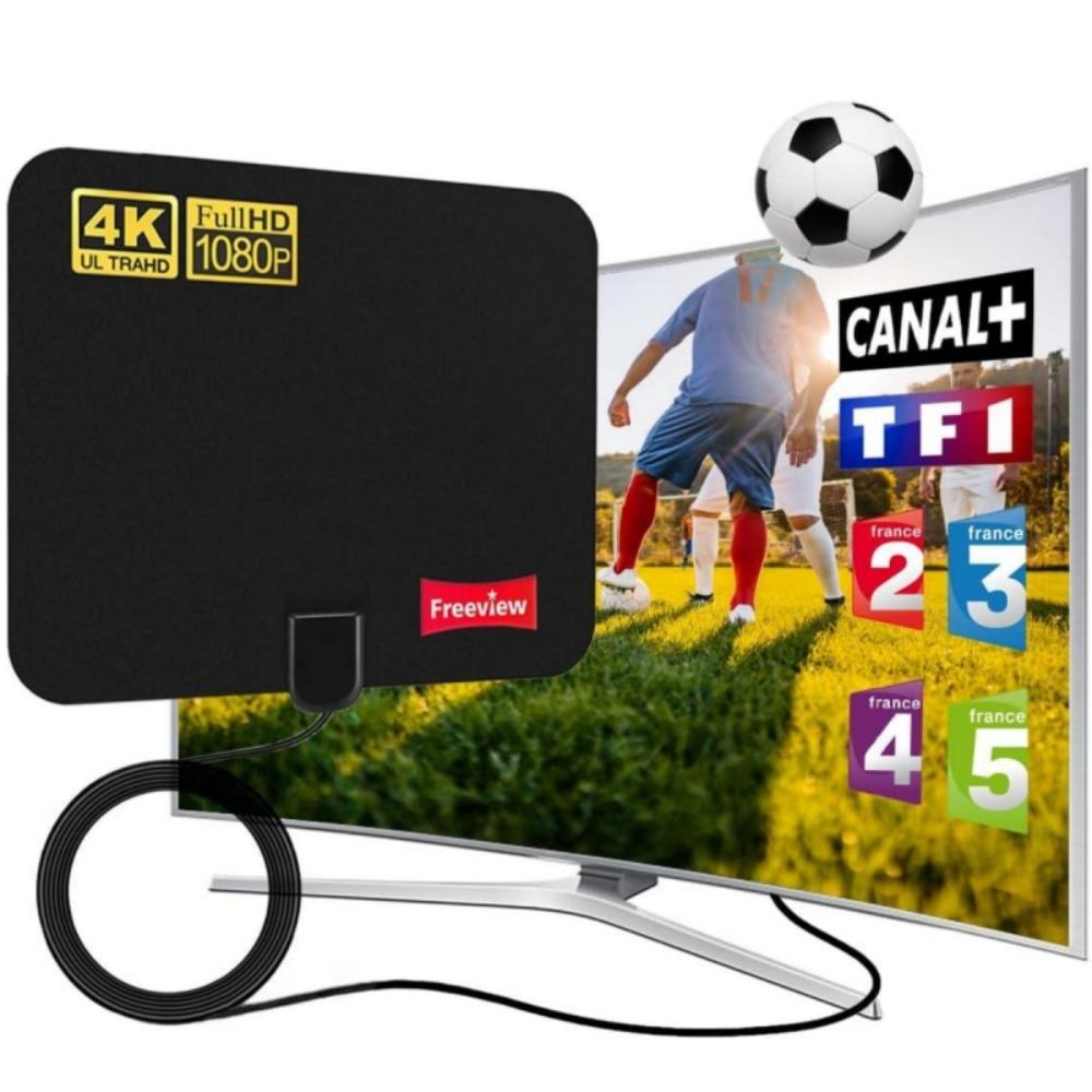 2025 Upgraded HD Digital TV Antenna Indoor Outdoor Long Range Reception 4K 1080P Smart TV Amplifier Signal Booster