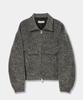 Afterpray High-Neck Wool Blouson Black
