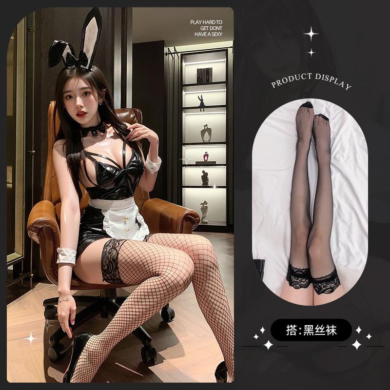 Sex Underwear Sexy Pure Desire Seduction Scarf Suspender Low Chest Halter Pussy Bunny Leather Uniform