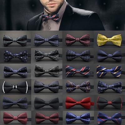 Men Formal Bowtie Wedding Party Classic British Adjustable Bow Tie Necktie Suit