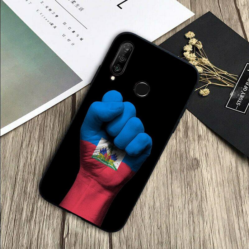 Vintage Haiti Haitian Flag For Huawei Nova 12s 12i 11i 7i 8i Y73 Y70 Y90 Y60 Y72 Y61 Y91 9 10 SE P30 Pro P40 Lite Case