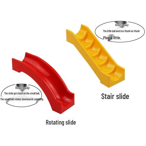 Large Lego-Compatible Ball Track & Piano Building Toy Accessories