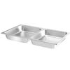Stahlbehälter für Speisenwärmer GN11 2 FÄCHER