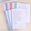 10pcs 22.5x30.5cm A4 Transparent Document Sliding Bar File Folder Report Cover Spine Bar for School Office Supplies Accessories