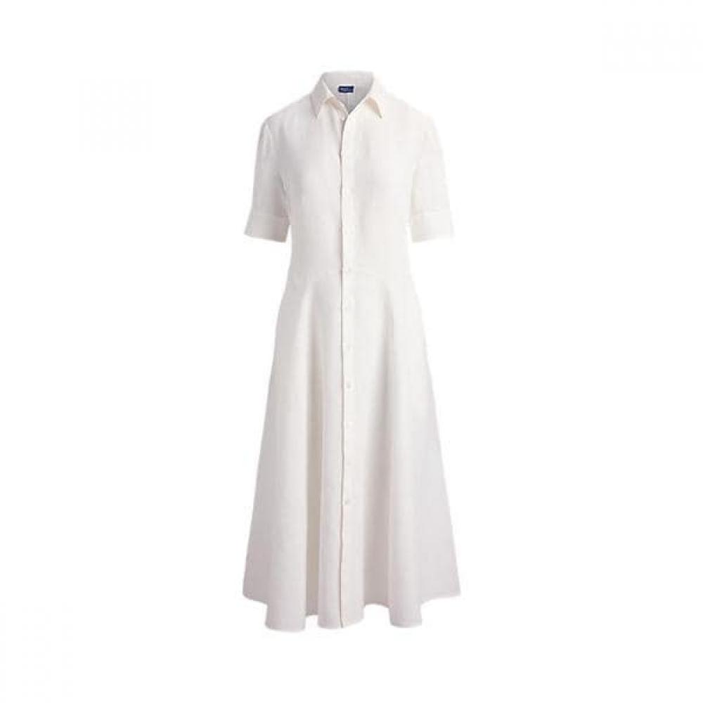 Polo Ralph Lauren Women S Linen Panel ShirtdreSS wmpodrSnfa21071100 0