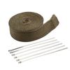 Nastro Termico per Scarico Moto Avvolgimento Tubo Acqua Calda Auto Universale 5cm 5m Scudi Rotolo Isolante Parti Modificate Motocross