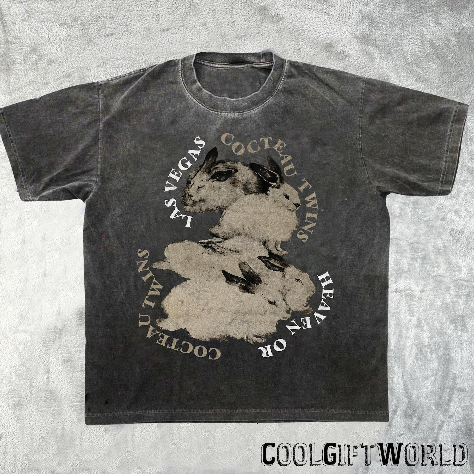 Vintage Cocteau Twins Flower Graphic Tee, 90s Band shirts 2XL