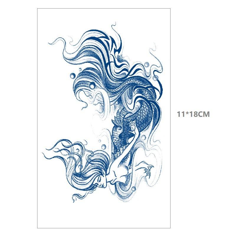 Emmy Herbal Gradual Change Water Transfer Simulation Can Not Wash Off Semi-Permanent Bow Deer Head Dream Catcher Tattoo Sticker