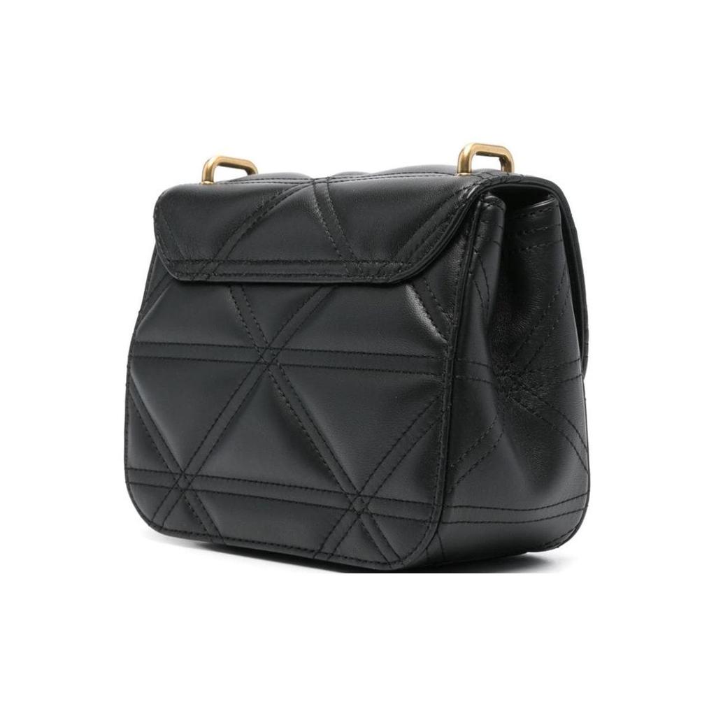 VIVIENNE WESTWOOD Linda Gold Hardware Soft Nappa Leather Shoulder Crossbody Bag Women Bags Black 43040069UL006UN401