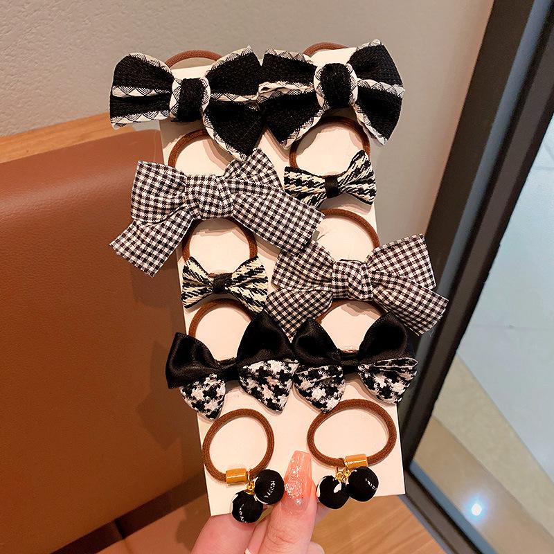 High Elasticity Milk Coffee Hair Ties for Girls - No Damage, Autumn/Winter Hair Accessories