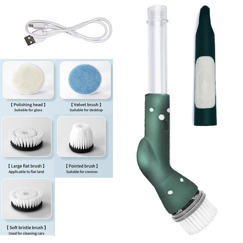 Electric Cleaning Brush Waterproof Cleaner Wireless Charging Clean Bathroom Kitchen Cleaning Tools Set