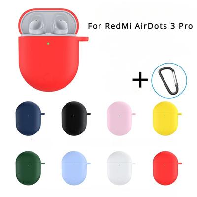XiaoMi RedMi Airdots 3 pro için Kulaklık Koruyucu Kılıf Silikon Kılıf Sevimli Kapak Airdots 3 pro için Silikon Düz Renk Kapak