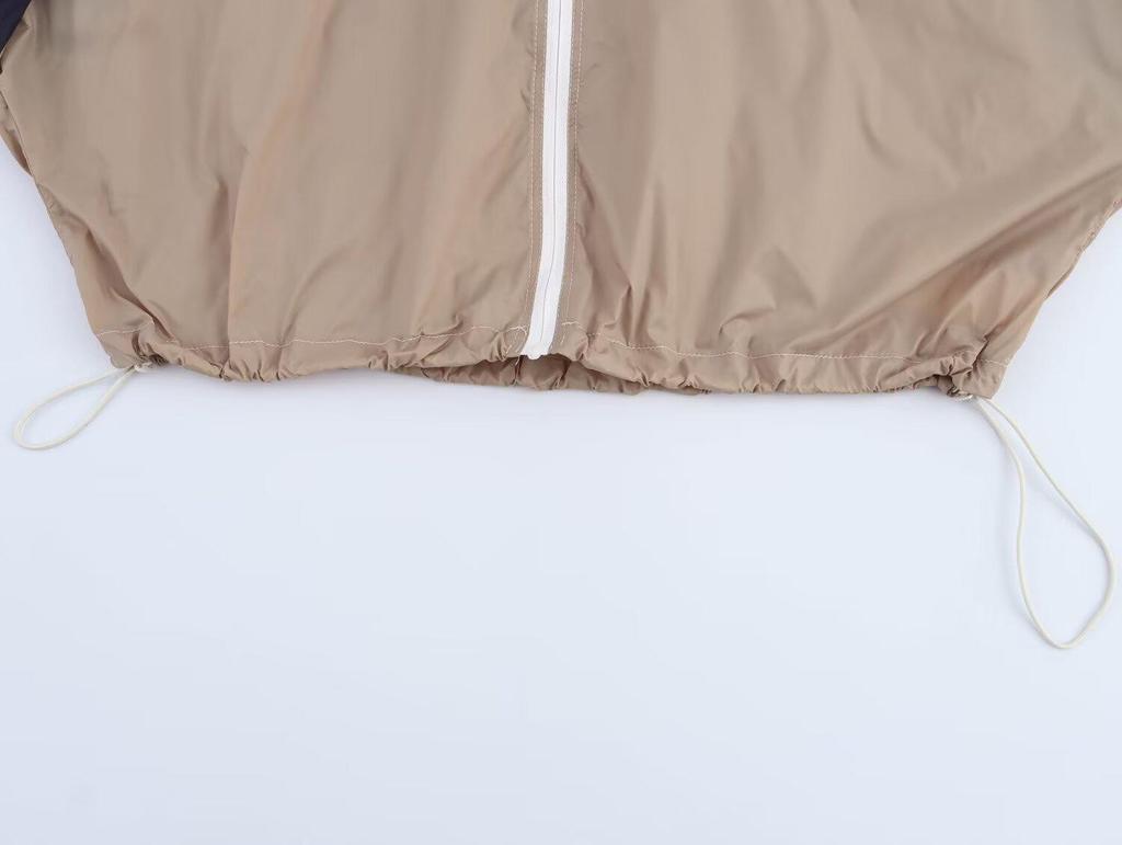 Spring 2025 Women's Color Block Trim Jacket & Long Pants Set - European & American Style Fashion