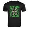 Summer Tropical Palm Leaves Minimal Graphic T Shirt Vacation Tee
