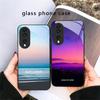 Dark Colored Seawater For Honor X5 Plus X30 X9c Smart X5b X9a X30 Max X50i 30 Pro 50 Pro 70 90 Smart 200 Lite Glass Phone Case