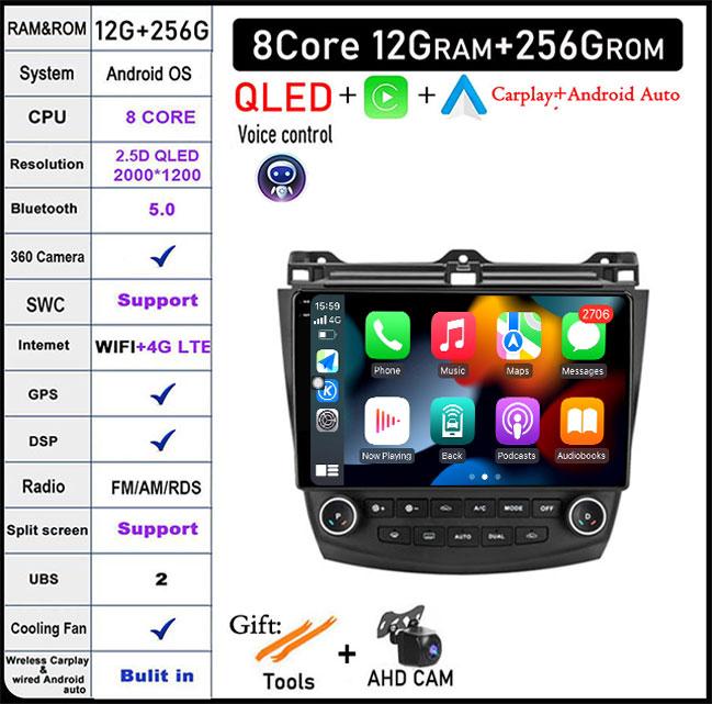 9 lnch For Honda Accord 7 2003-2007 DSP/Screen Car Radio Multimedia Video Player Navigation GPS Stereo Auto Head Unit BT