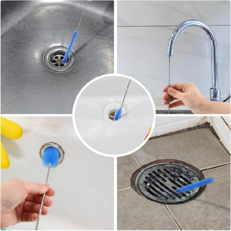 Steel Aquariums Filter Hose Brush Set Flexible Spring Tube Design Double Ended Bent Pipe Brushes for Easy Access Cleaner
