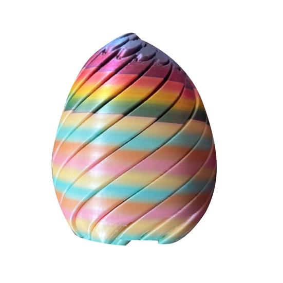 3D Printed Easter Egg Toy Stress Relief Spiral Egg Fidget Toy Twisting Egg