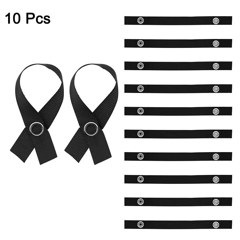 

10Pcs Outdoor Camping Towel Hanger Button Sealing Sling Home Bathroom Kitchen Hanger Hanging Sling Camping Supplies Multi-Tool чорний