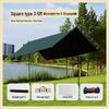 Butterfly-Shaped Black Glue Sunshade Tent - Outdoor Sun & Rain Protection for Camping and Picnics in Spring & Autumn.
