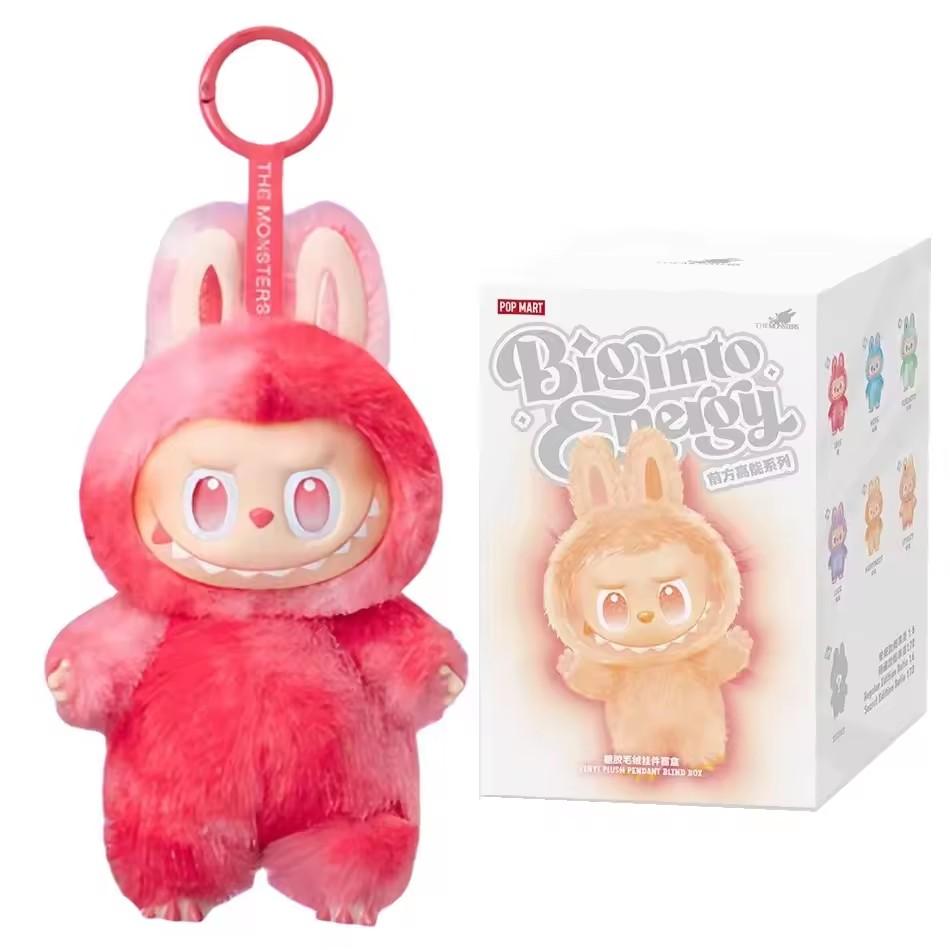Alta Qualità Labubu Monster Box Giocattolo Cuore Macaron Una Serie di Sedili Ciondolo in PVC Modello Bambola Mostro Replica Portachiavi Giocattoli di Peluche per Bambini Regali di Compleanno