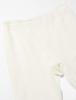 Gunze RP8402 Quilted Wool Blend Long Front Size L Men's Pants, Opening, Off-White,