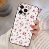Small F-Flowers   Phone Case For iPhone 17, 16,15,14,13,12,11 Plus,Pro Max, Others Soft Black Cover