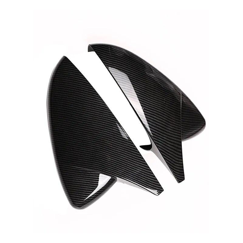 For Mazda3 Mazda 3 axela    carbon fiber Car Rear-view Mirror Covers Shell Rearview Mirror Edge Guards Cover