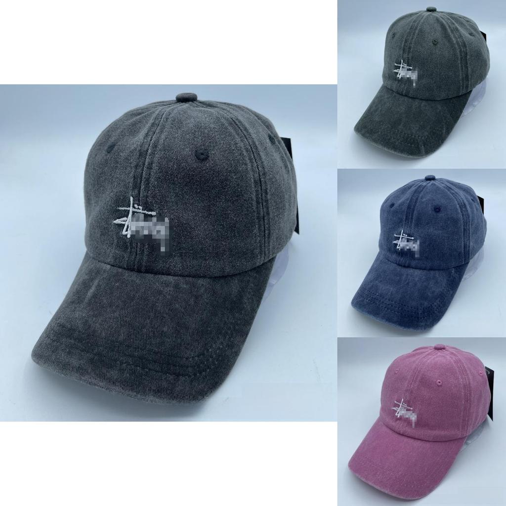 Summer Cotton Baseball Cap With Letter Embroidery For Casual Sun Protection