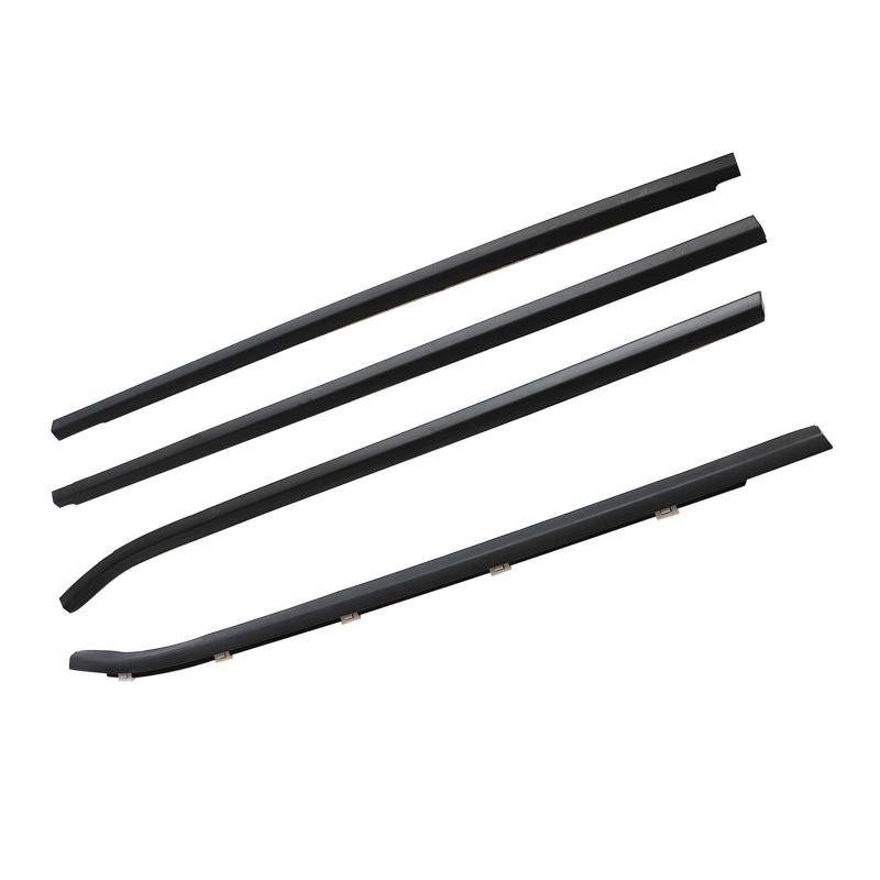 4pcs/set Black Car Door Window Glass Weatherstrip Trim For Hyundai I30 2008-2011 822102L000 Waterproof Pressure Sealing Strip