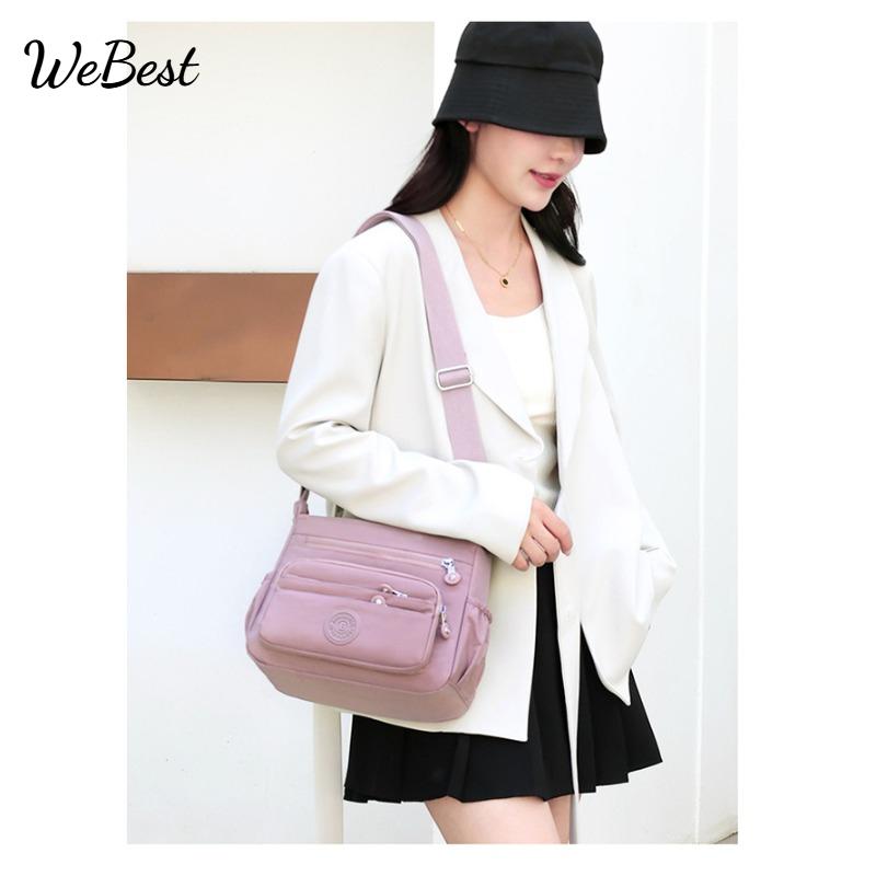 Nylon Fabric Crossbody Waterproof Casual Canvas Bag
