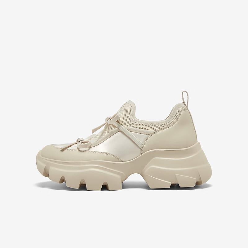 Women s Fashion Thick-Soled Dad Shoes 39 грязно-белый