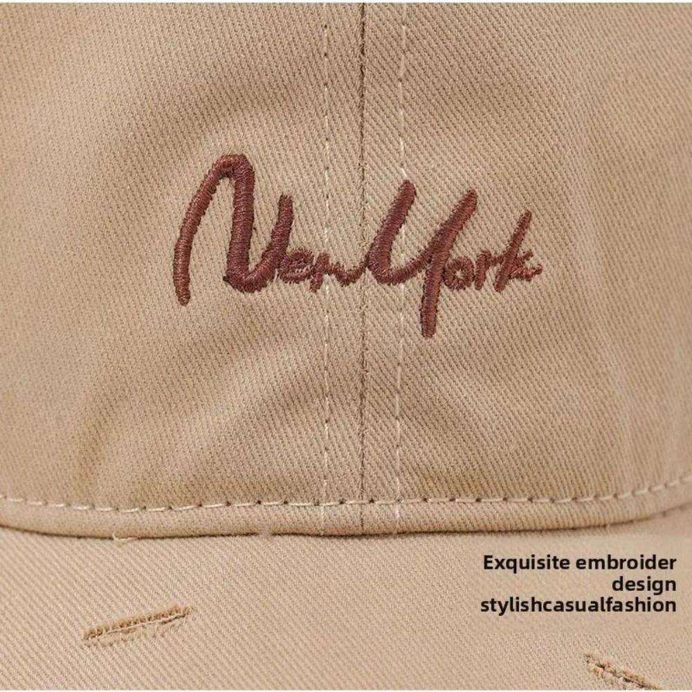 New York Letter Baseball Cap Breathable Sports Visor Casual Sun Hats  Men Women