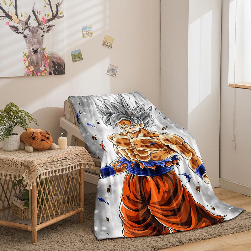 Dragon Ball Sunman Series Flannel Fleece Blanket 3D Printed Sofa Blanket Thickened Blanket