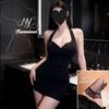 Sex underwear sexy neck hip tight uniform dress seduction backless women flirting sex underwear
