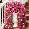 2pcs 72cm Artificial Hanging Flowers Bendable Stem Artificial Flower Vine Hanging Plant Porch