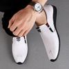 Harajuku Peas Shoes Breathable Genuine Leather Men Big Size Flat Loafers Moccasins Walking Driving Outdoor Travel Soft Shoes